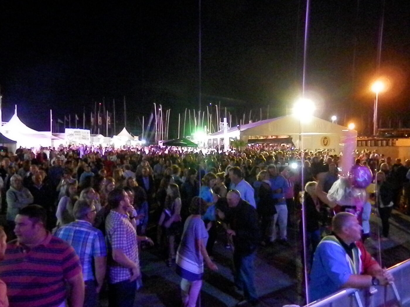 The Soul Lounge festival crowd at night
